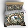 "Peacock Art Decor Set" Soft Skin-Friendly Bedding Set Includes 1 Duvet Cover And 2 Pillowcase Gift