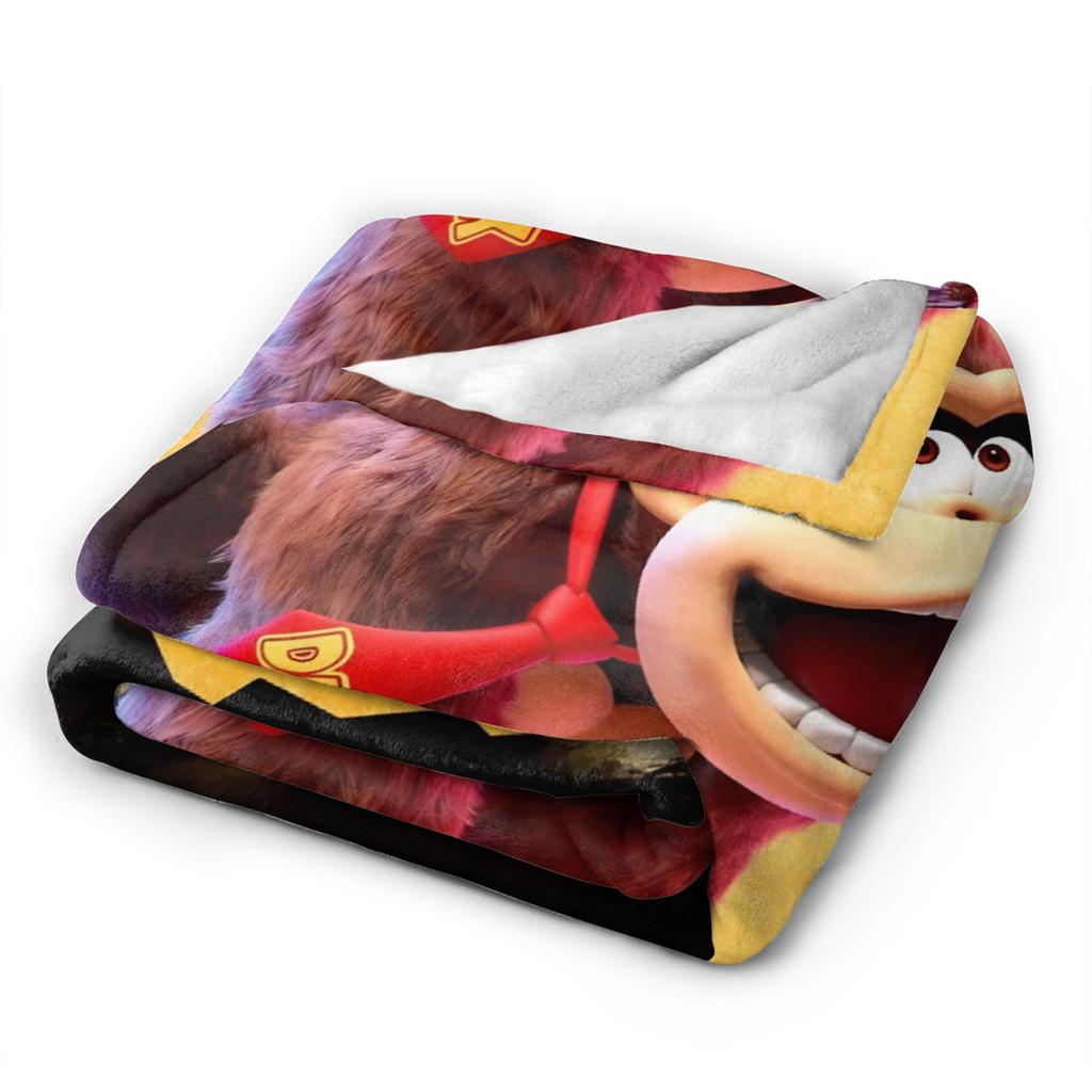 Donkey Kong Spiel Decken Flanell Super Warme Überwurfdecke für Bettdecke Sommer