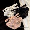 Lace Satin Low Waist Women's Briefs - Sexy French Style with Thin Straps