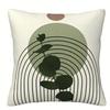 Bohemian Home Decoration Pillowcase, Minimalist Geometric Line Leaf Pattern Design, Soft and Comfortable, Sofa Cushion Cover