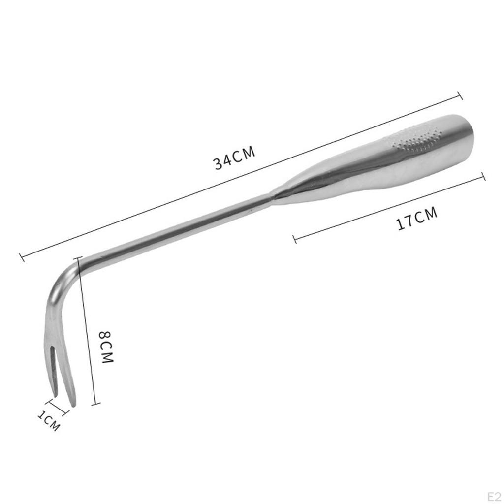 Picker Tool Multifunctional Er with Handle Portable Stainless Steel Lightweight Garden Ing