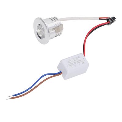 Mini Recessed COB Spotlight Stable Heat Dissipation LED Recessed Ceiling Spotlight 3W Silver Lamp