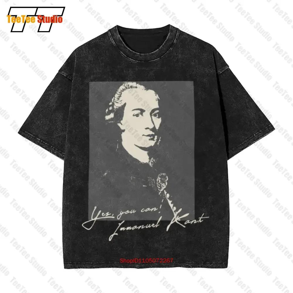Immanuel Kant Vintage Philosophy Nihilism Nietzsche Design Vintage Oversized TShirt YLJ S