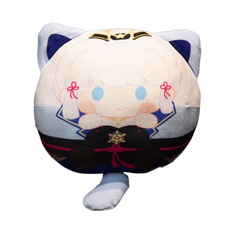 Genshin Impact Cartoon Spherical Plush Doll Pillow Pendant Soft Cushion Stuffed