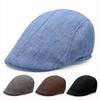Solid color beret new men's spring and summer European and American retro forward cap cloth hat