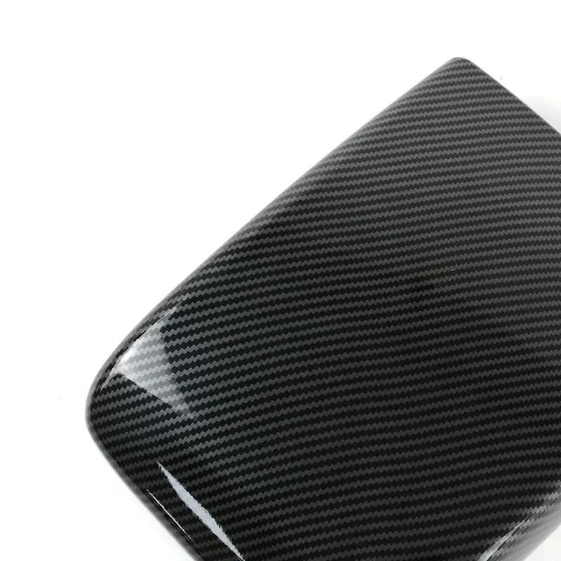 For Adui Q5 FY 2018-22 LHD Car Center Console Armrest Box Panel Cover Decoration Sticker Trim Carbon Fiber Color Interior Decals