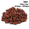 5000pcs Nail Art Sanding Bands 80# 120# 180# 240 Grinder Band for Manicure Drill Machine Removing Gel Varnish Pedicure