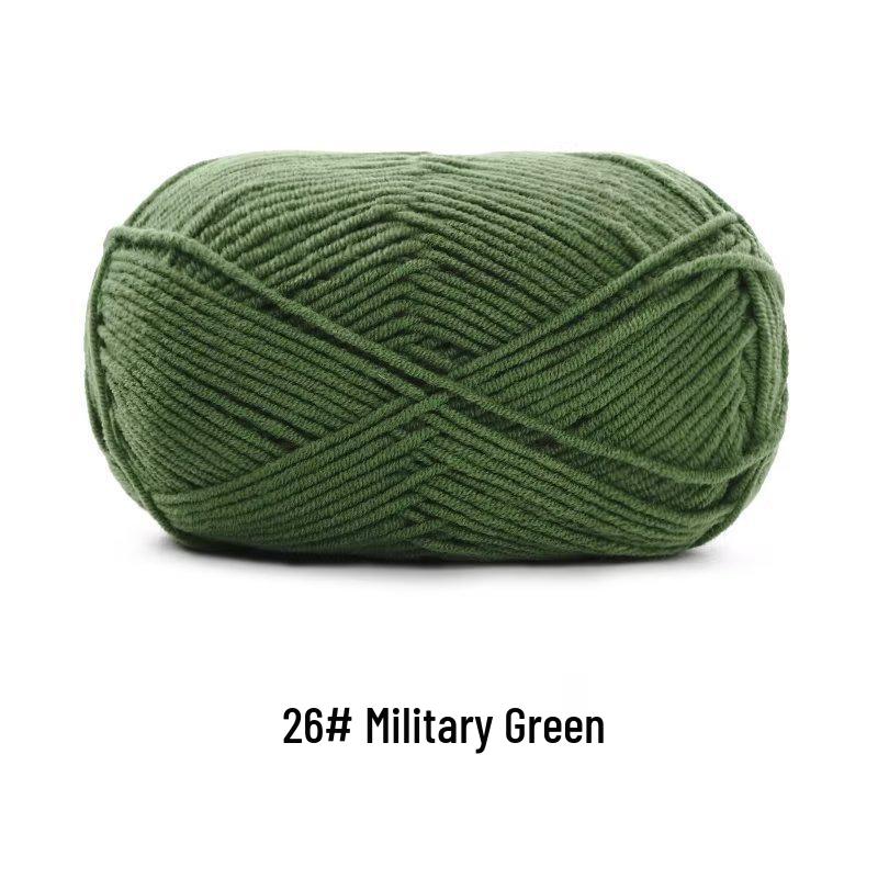 Suhe Meng Xiaoxiao 4-Ply Combed Cotton Milk Yarn for DIY Knitting: Blanket, Hat, Scarf Projects