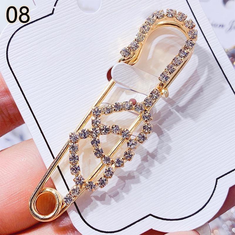 1pc Elegant Brooches Pin Rhinestone Women Accessories Jewelry Crystal All Match High Quality