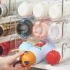 Single/Double/Triple Stackable Water Bottle Holders Refrigerator Storage Bins Kitchen Wine Organizer Stand Organization Rack