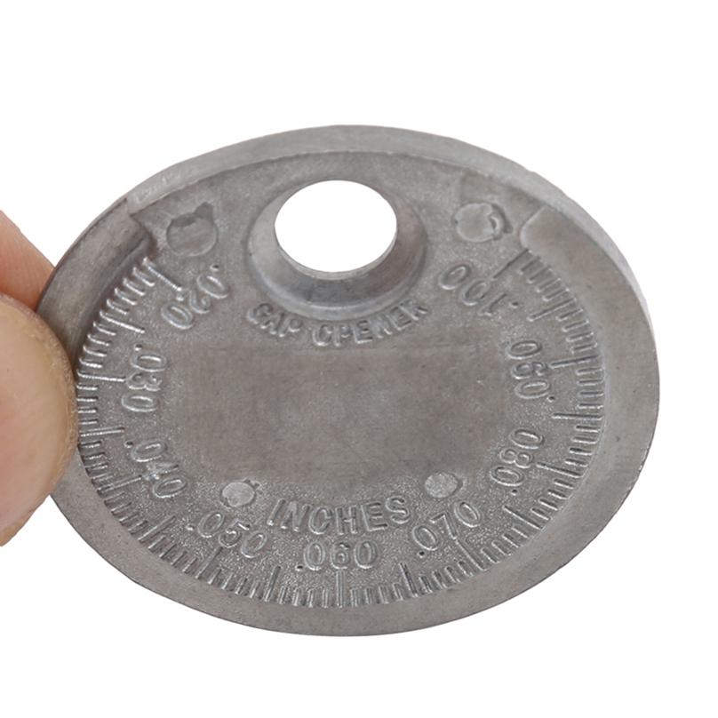 For Car Alloy Coin-Type Plug Gage Practical Hole Durable Round Spark Plug Gage