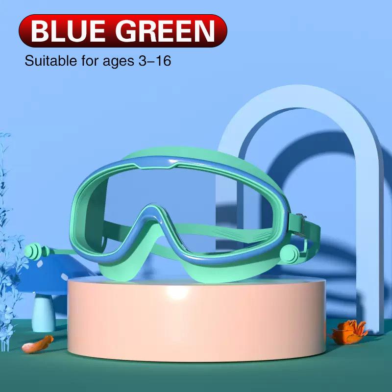 Summer Must-Have Swimming Goggles, Big Frame HD Transparent Lens, Anti-Fog Waterproof Swim Gears for Family Pool & Beach Use