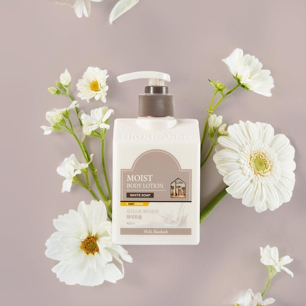

Milk Baobab Moist Body Lotion White Soap 400ml