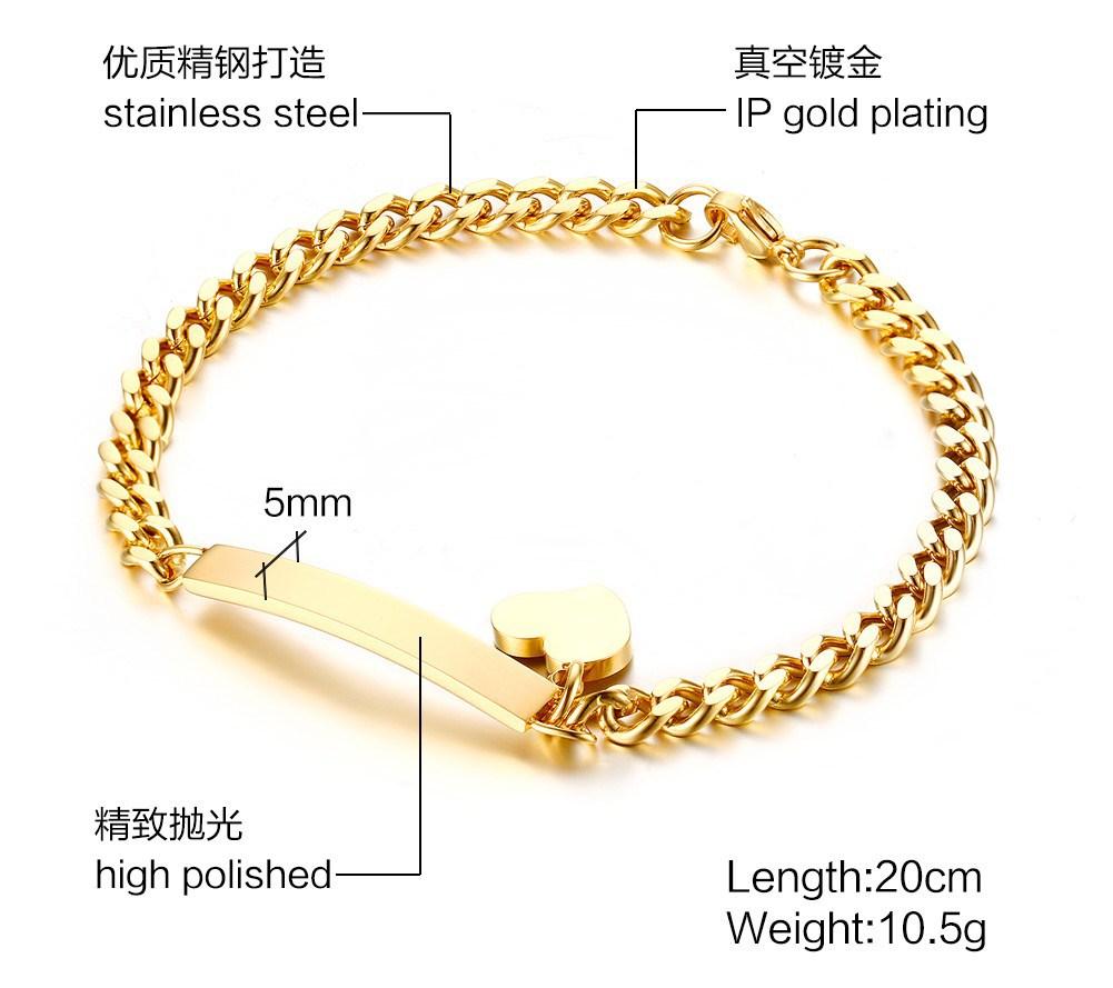 Stainless Steel Curved Bracelet, Bracelet Twist Chain, Gold Women'S Fashion Children'S Gift 1152