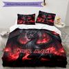 3PC Custom Name Dark Dragon Fantasy Art Bedding Set Duvet Cover Closure Includes 1 Duvet Cover & 2 Pillowcases for Bedroom