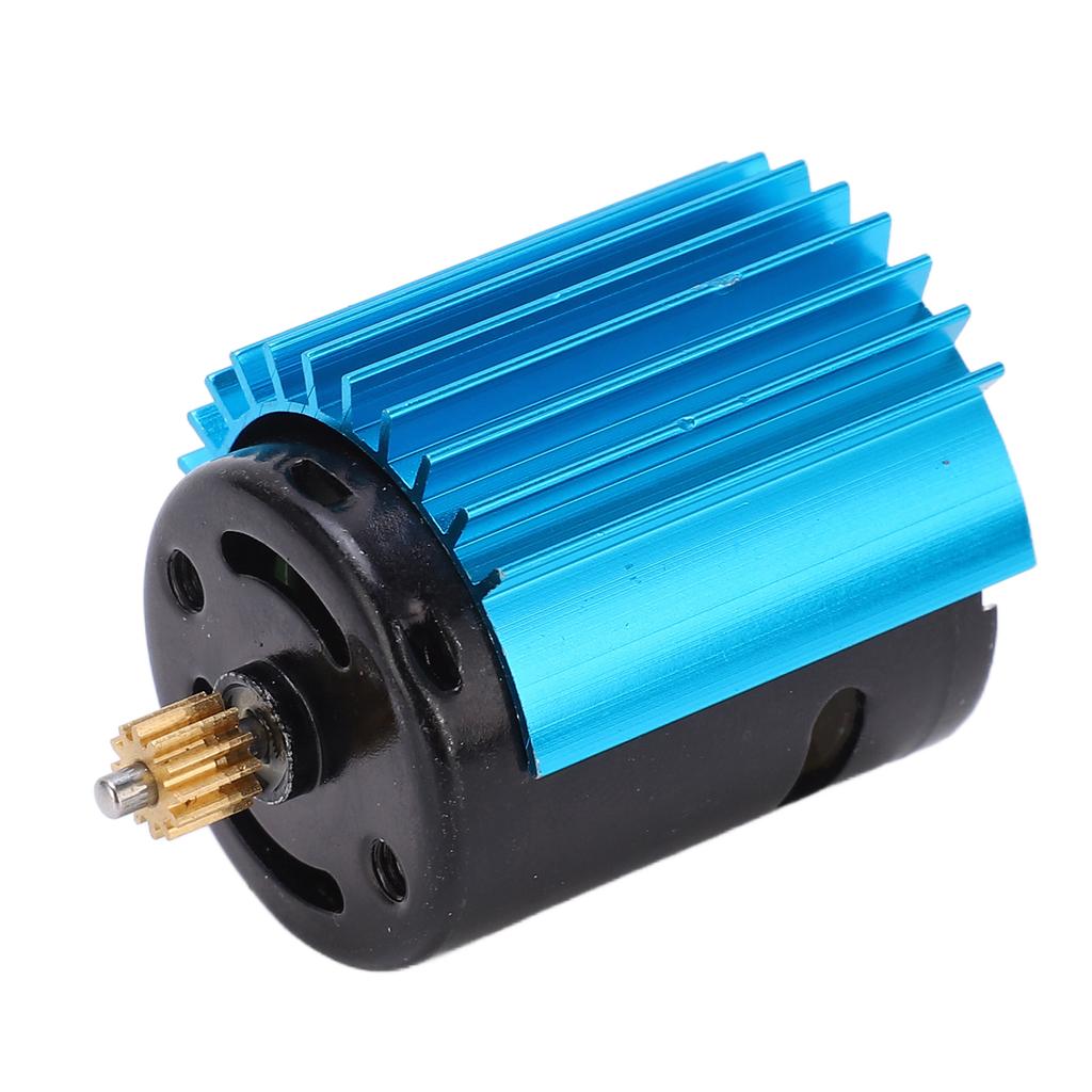 52000 Rpm High Speed Metal 370 Motor Radiator RC Car Upgrade Parts Accessories for WPL D12(Blue )