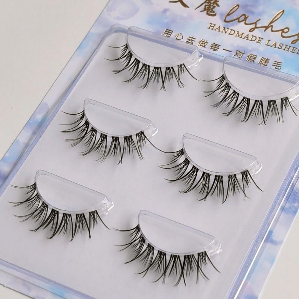 Natürlich aussehende Manga-Wimpern Japanisches Cosplay Falsche Nerz-Wimpern Heiße Nerz-Wimpern für Damen