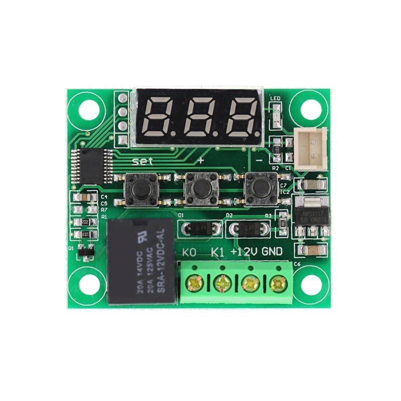 Temperature Controller Switch Module Xh W1209 Led Display Digital Thermostat Controller Board Module Waterproof Ntc Probe