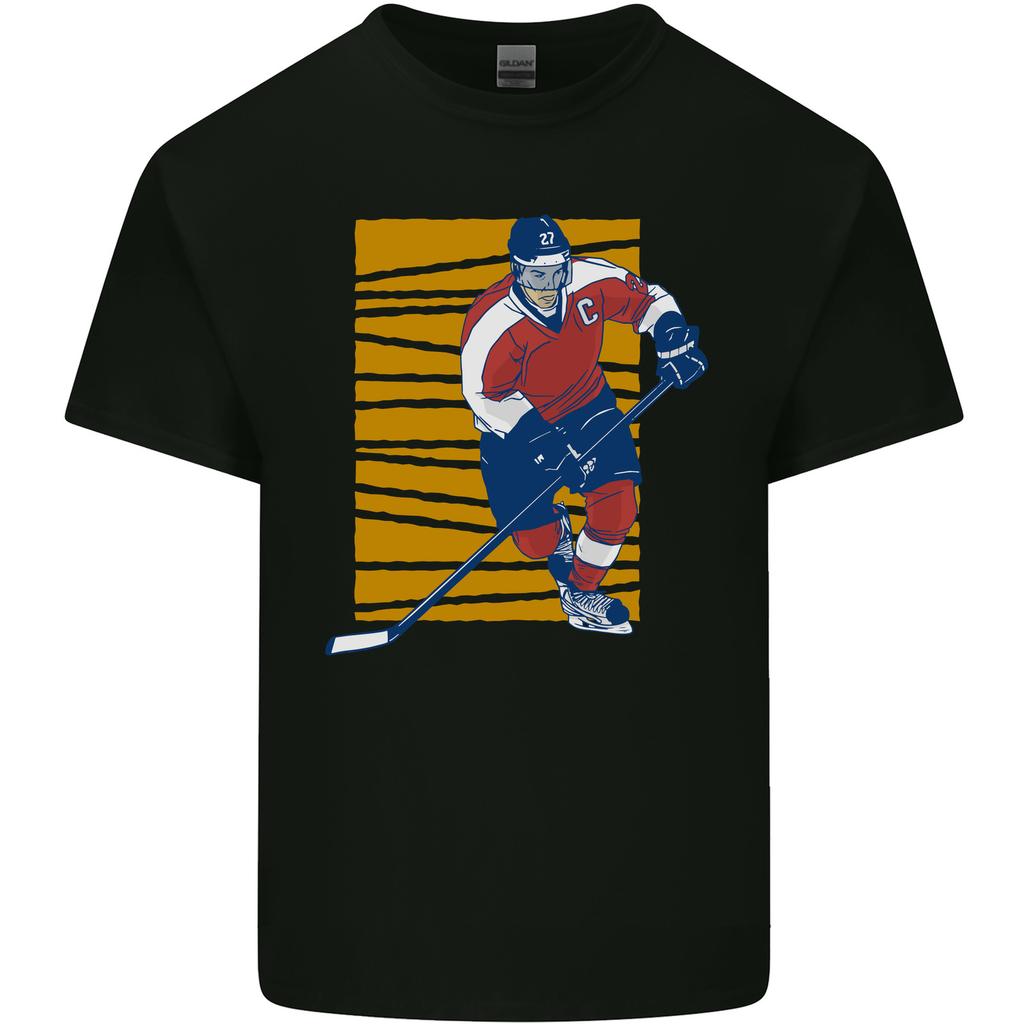Ice Hockey Player Unisexs Light Cotton TShirt
