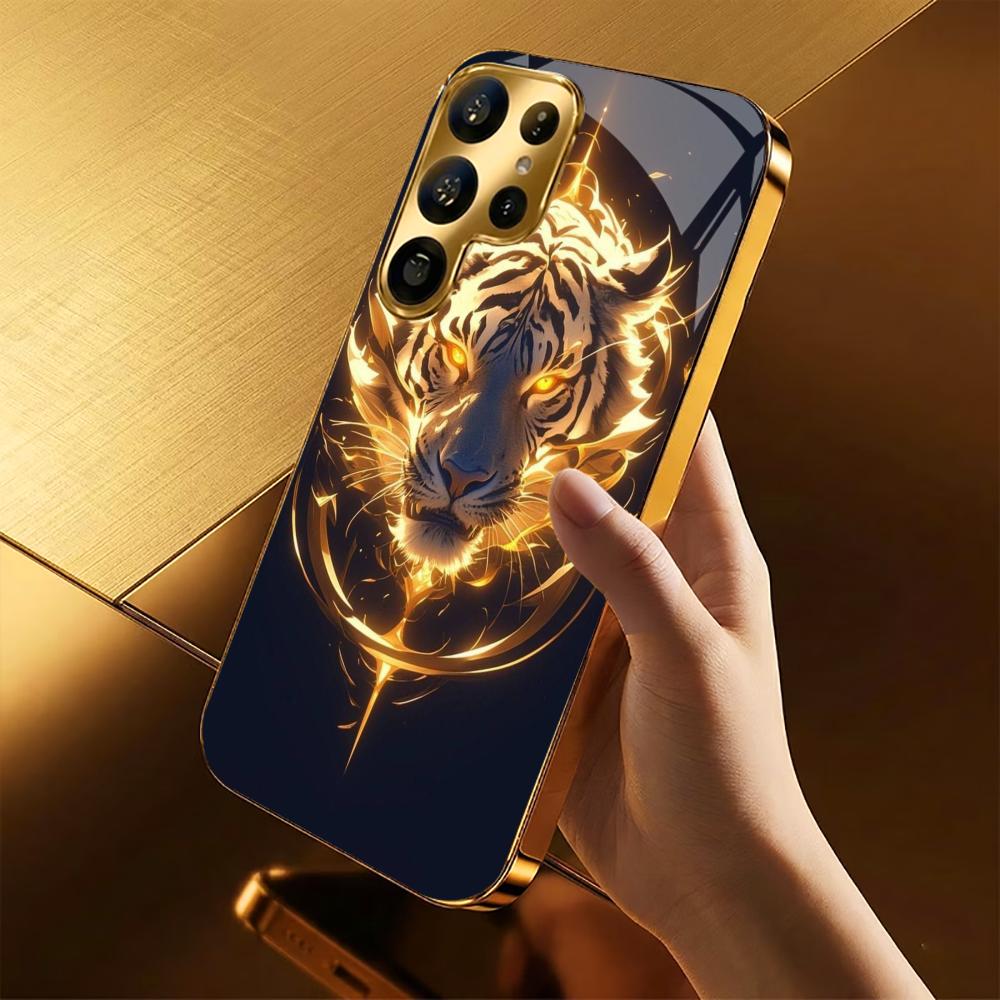 Cellphone New Bestseller Model PhoneCase Electroplated Glass PhoneCase for Samsung Galaxy S26 S25 S24 S23 S22 FE,Ultra,Plus