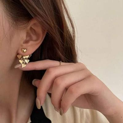 Golden Time Heart Daily Earrings