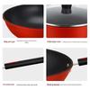 Royalstar Red Charm Non-Stick 3-Piece Cookware Set