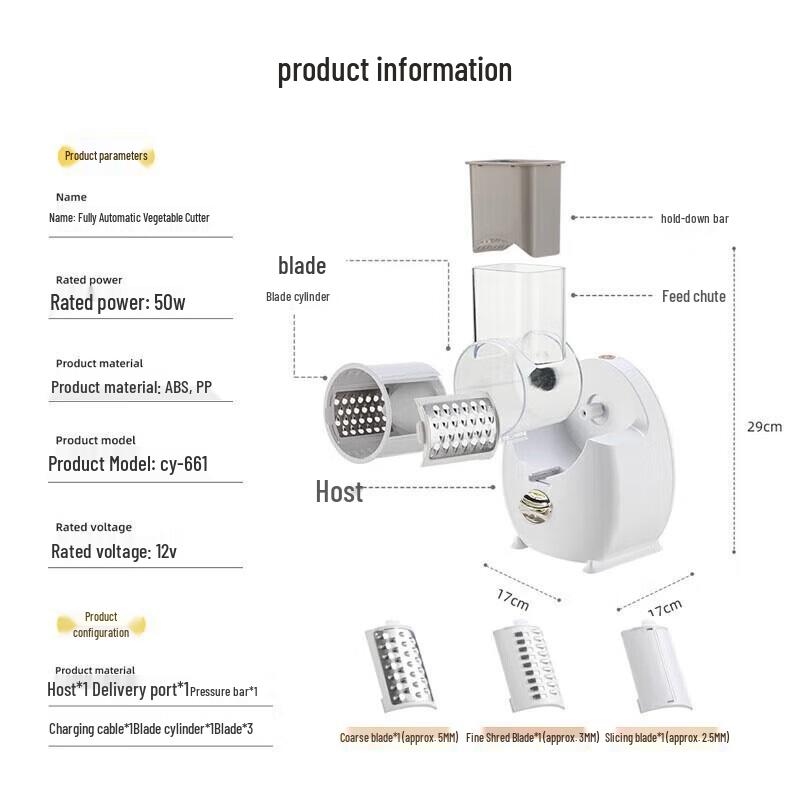 Multi-functional Vegetable Slicer & Grater