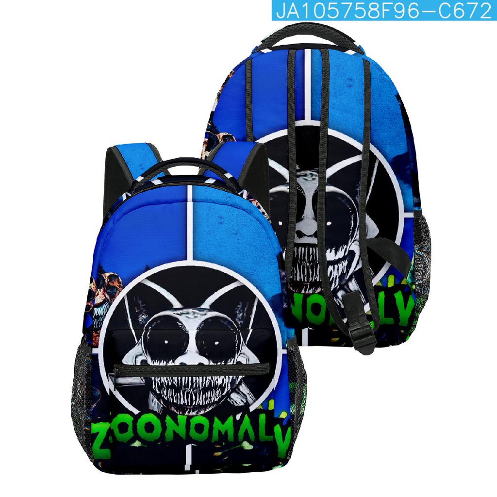 Cartoon Popular Funny Zoonomaly student Bookbag Notebook Backpacks 3D Printed Oxford Waterproof Boys/Girls Travel Backpacks