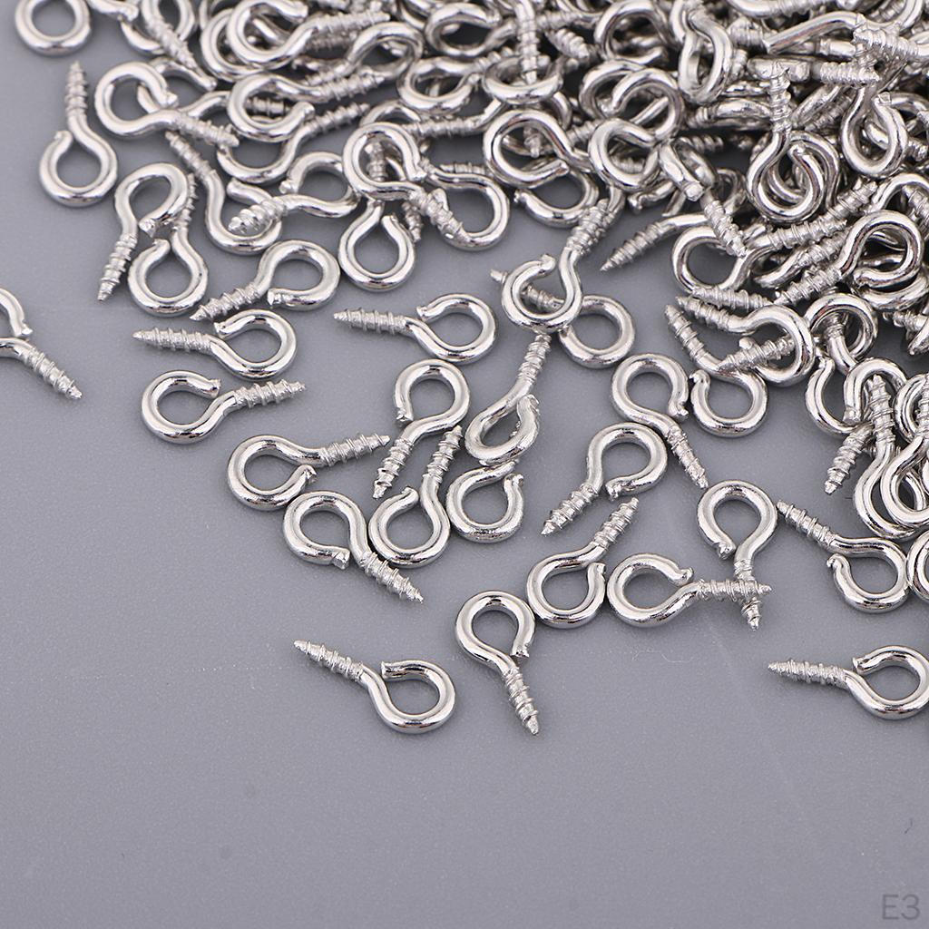 Small Screw Eye Pins Bail Hook Jewelry Making