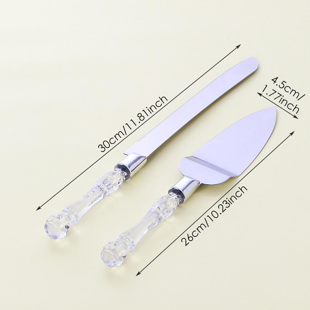 Cake Knife Shovel Cake Pie Serving Cutter Tableware Kit for Wedding Birthday Party Supplies Anniversaries Cake Cutting Tools