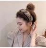 1PC High Skull Top Cross Fried Dough Twists Hair Hoop, Versatile In Autumn And Winter, Go Out, Wide Brim Face Wash Headdress