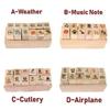 12 Stück/Set Vintage Wetter Journal Stempel DIY Holz Sortierte Stempel für Scrapbooking Schreibwaren Schulbedarf