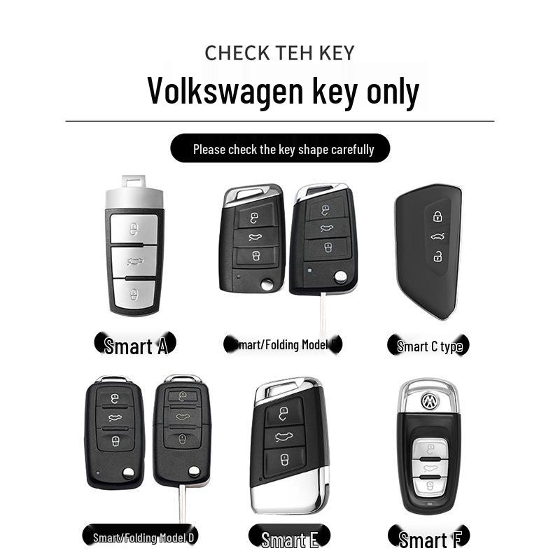 Transparent Key Cover for Volkswagen Passat and Magotan CC, Compatible with New Models, Unisex, Fully Enclosed