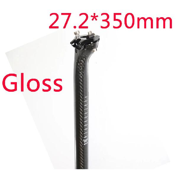 New Mountain Road bicycle 3K Full Carbon Fibre Bicycle seatpost carbon bike seatpost MTB bike parts 25.4/27.2/30.8/31.6*350mm 27.2x350mm