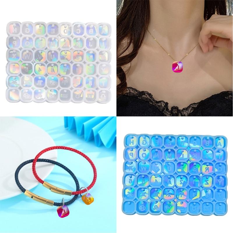 Light and Shadow Bracelet Pendant Silicone Molds Square Holographic Earrings Mold DIY Ornaments Mould for Birthday Gift