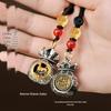 Twelve Zodiac Rotating Lucky Bag Pendant: Golden Blessings Key Chain