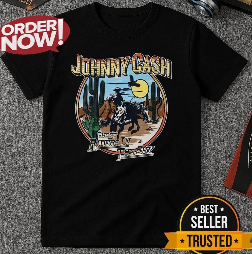 

Johnny Cash Riders In The Sky T-Shirt GA5071 Unisex T-Shirt XXL