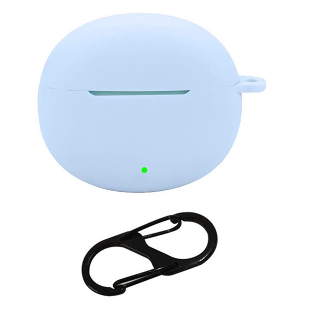 For Honor Earbuds X8 Silicone Case Wireless Earphones Protective Cover with Anti-Lost Buckle