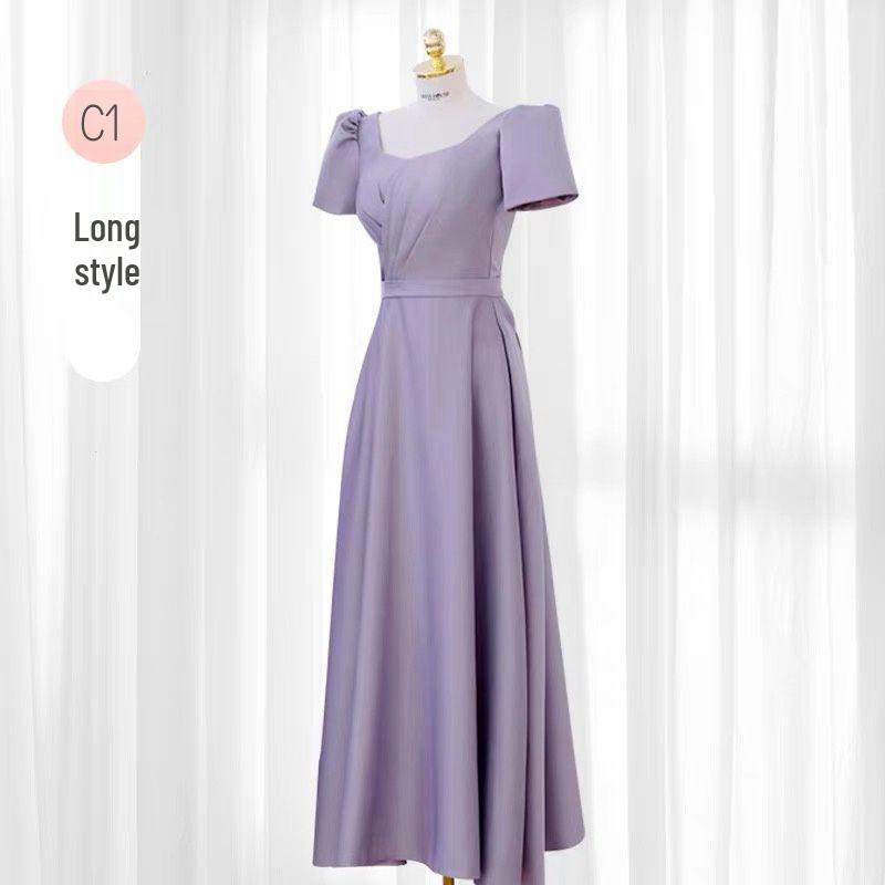 2025 Purple Bridesmaid & Evening Dress for Women
