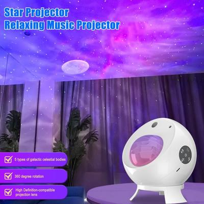 Umgebungslicht Sternenprojektor mit Lautsprecher Farbwechsel & Musiksynchronisation Nebel Mond Effekte Schlafzimmer Stimmungsbeleuchtung Geplante Abschaltung Nachtlicht für