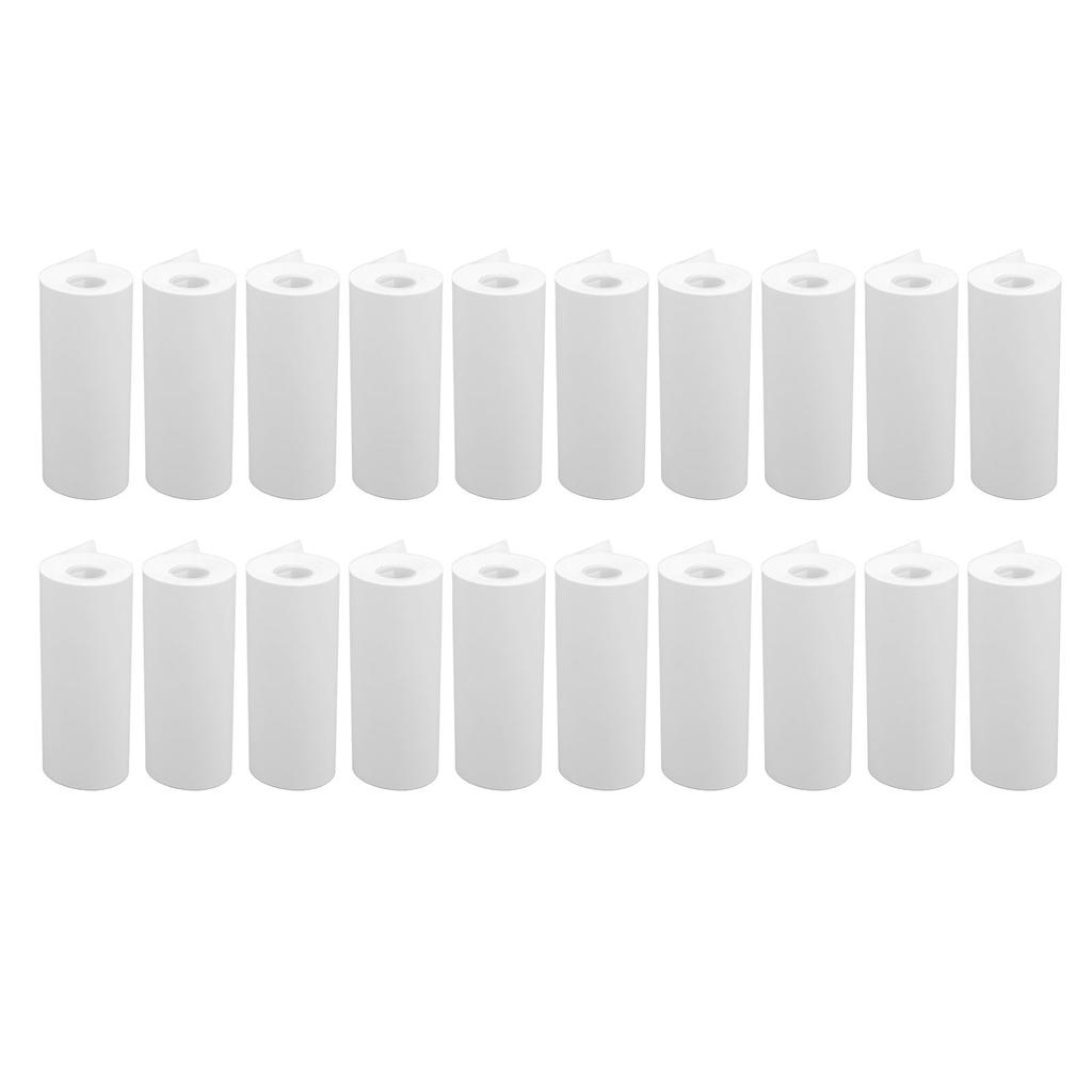20Pcs Thermal Printing Paper Rolls Portable Refill Set Print for Camera Notes Labels 57x25mm