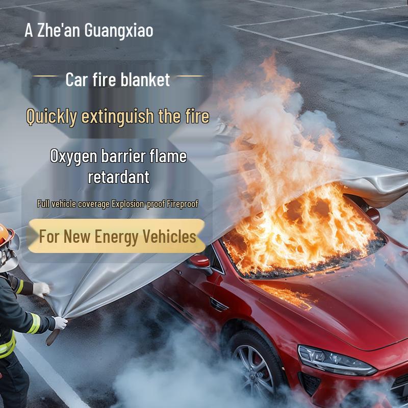 Zhe an Guangxiao 6x9m Fiberglass Vehicle Fire Blanket