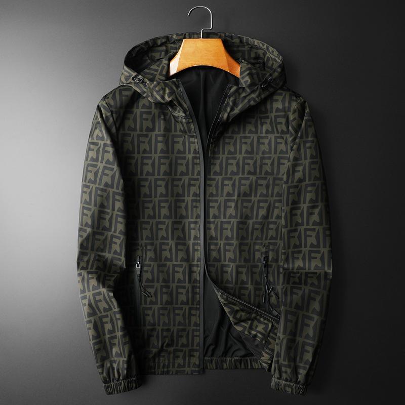 European Style Men's Spring/Autumn 2025 Trendy Casual Hooded Jacket
