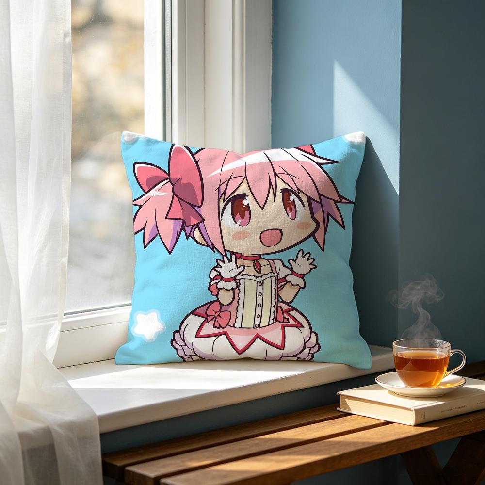 Anime KKaname Madokaed Cushion Cover Cushion Cover Set Pcs x x x Pillowcase Decorative Sofa Home Decor