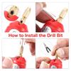 Handheld 0.8-1.2mm Rotary Drill Tool Pendant Christmas Gift Making Tool