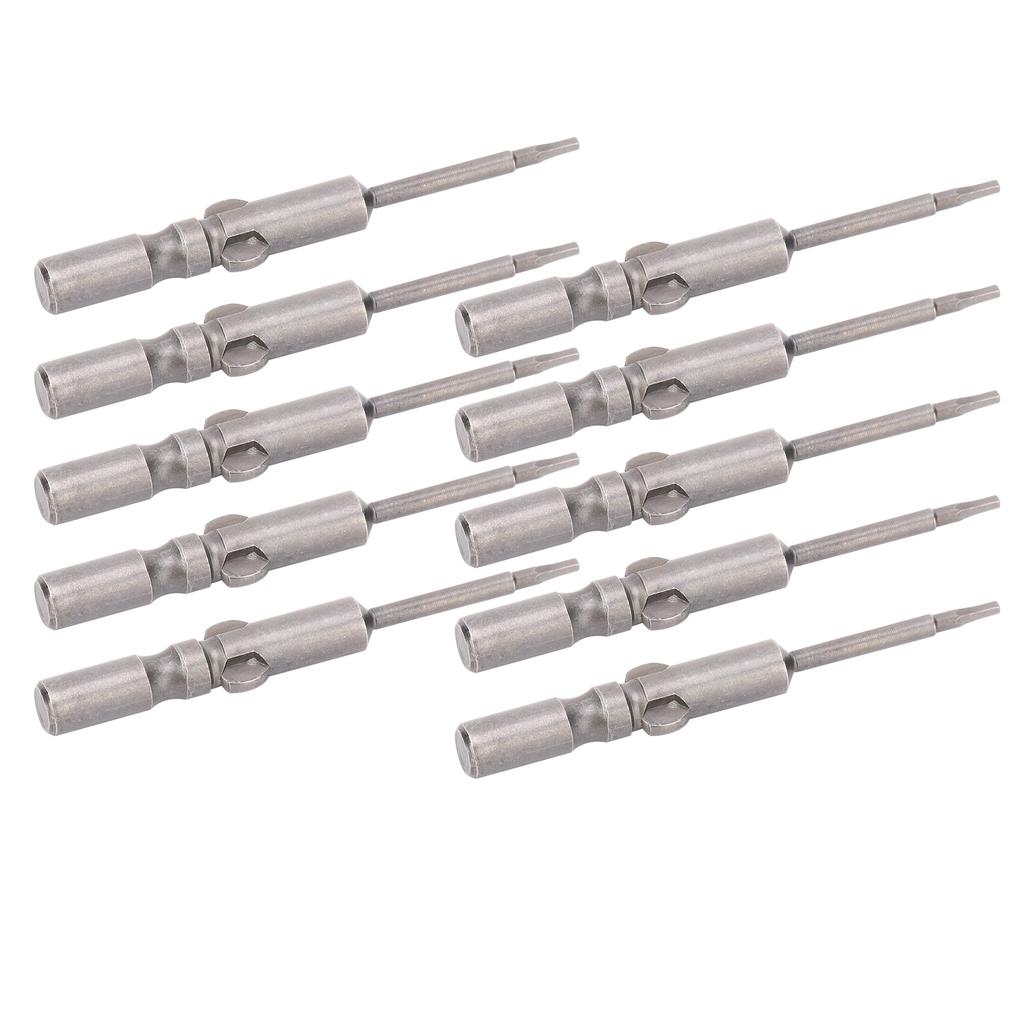 10Pcs Strong Magnetic Head Screwdriver Bits Hex Socket Harden Electric Hardware Supplies
