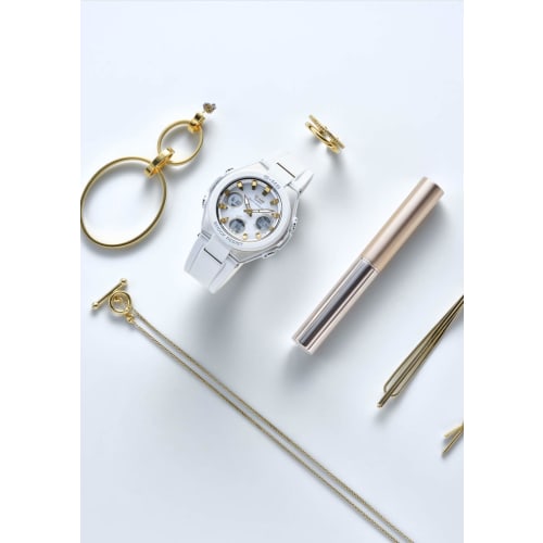 Casio Baby-G G-MS Radio-Controlled Solar Watch MSG-W100-7A2JF Women's White