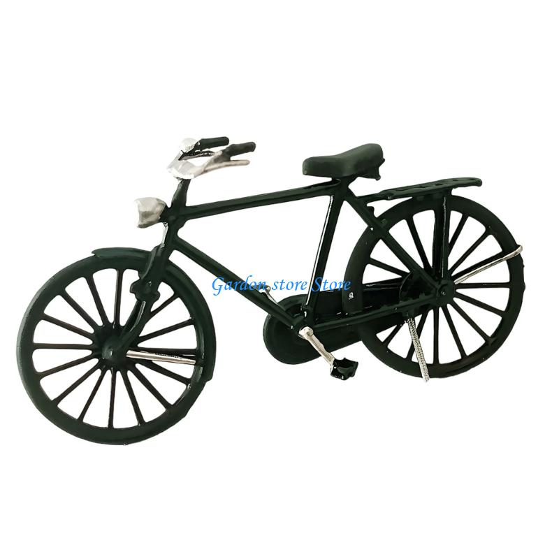 B0KB 1:64 Scale Hand Painted Resin Collectible Figures Gentleman Bike Figure Models