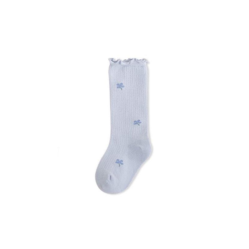 Newborn Lace Princess Mid-Calf Socks - Loose Cuff, Gentle Fit for Autumn & Winter.