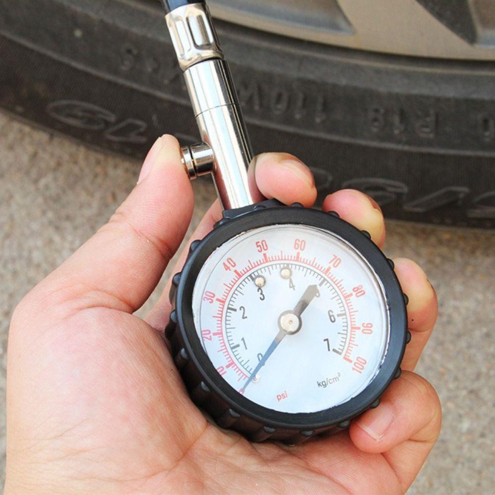Long Hose Tire Air Pump Tester 100 PSI Tire Pressure Table Versatile Tire Pressure Gauge  Truck